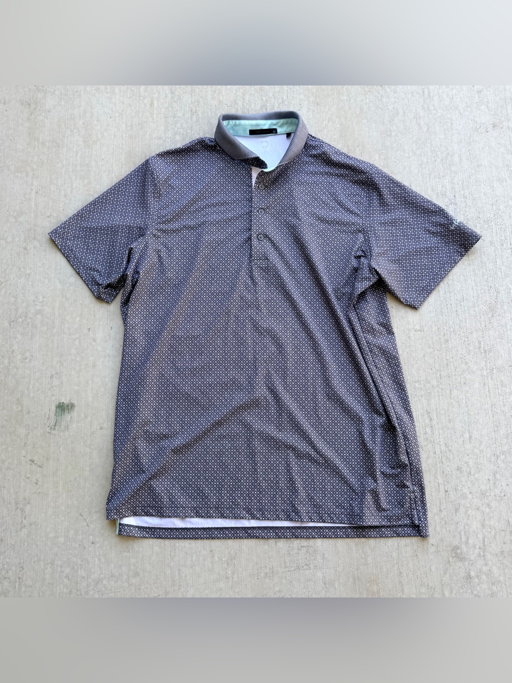 Greyson Golf Polo Shirt Men Size Xl All Over Print Stretch Size Xl